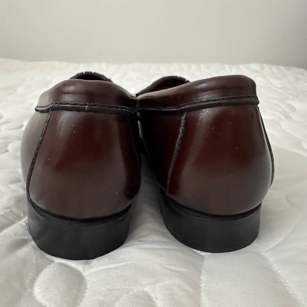 G.H. Bass & Co. Women's Brown Leather Kiltie Loafers